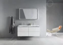 Duravit ME By Starck - Möbel-Doppelwaschtisch 1300x490 Mm, Mit 2 Hahnlöcher, Alpinweiß 2336130000 -Villeroy & Boch Geschäft f82130b6e9389817b37efb08