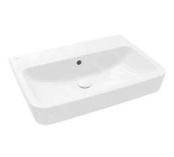 Villeroy & Boch O.novo - Waschbecken 650x460 Mm, Mit Überlauf, Ohne Hahnloch, AntiBac, CeramicPlus, Alpinweiß 4A4167T2